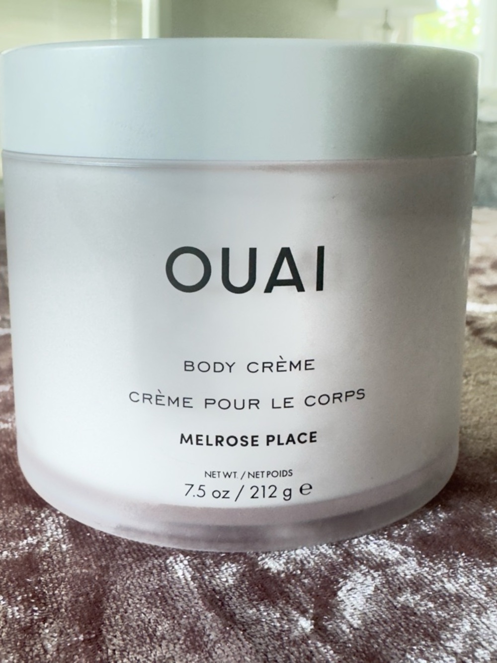 OUAI Melrose Place Body Crème – Light Pink Jar, 7.5oz/212g